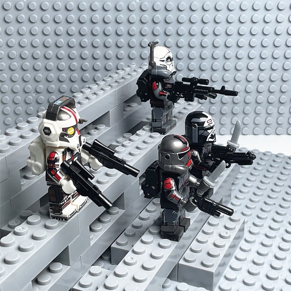 Star Wars Bad Batch Armored Clone Force 99 Custom Minifigures Lot of 4 - Picture 2 of 3